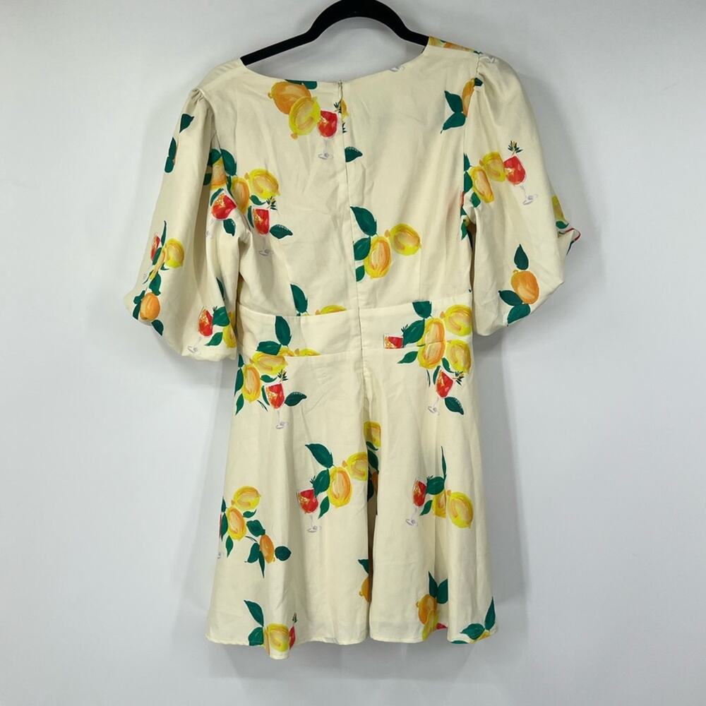 Runaway Mikaela Mini Dress in Lemon & Drink Print - Picture 5 of 7